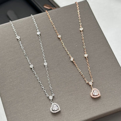 [Love Lucky]COLLAR DE DIAMANTES CORAZÓN DE ALEGRÍA