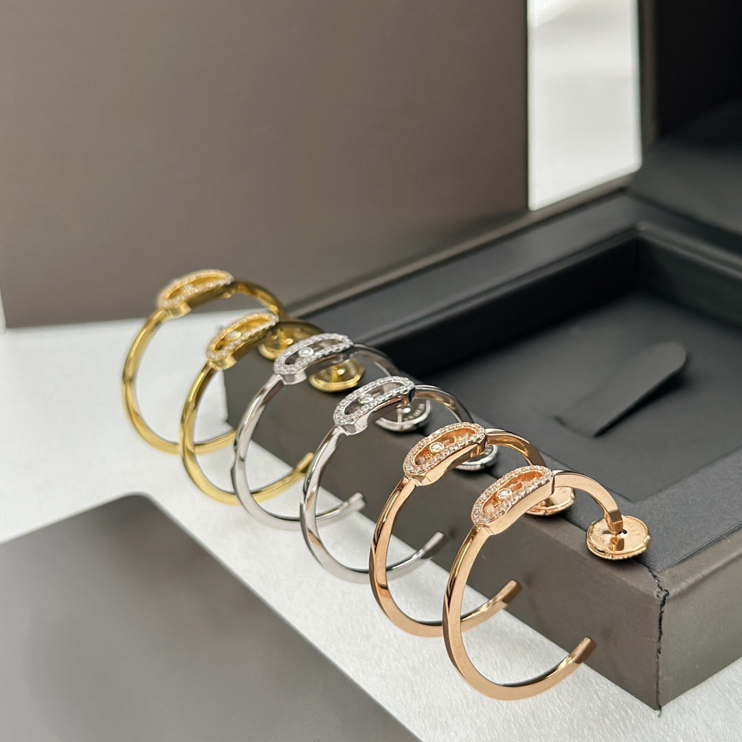 [Love Lucky]CREOLES MOVE UNO PM DIAMOND EARRINGS