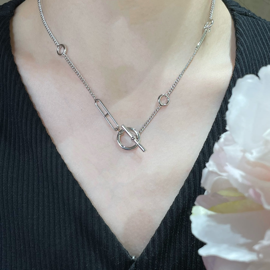 [Love Lucky]HM STERLING CHAINE D'ANCRE HEART