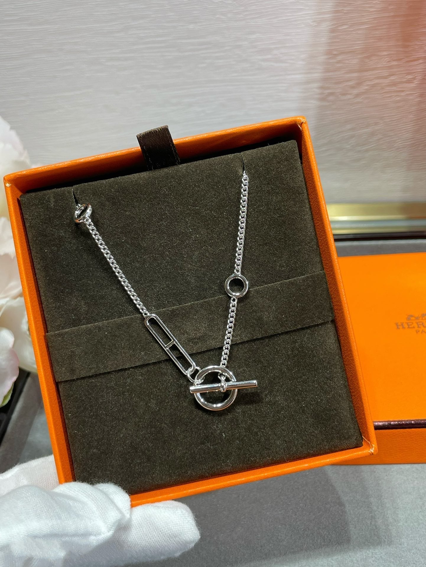 [Love Lucky]HM STERLING CHAINE D'ANCRE HEART