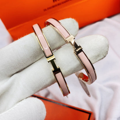 [Love Lucky]KLASSISCHES HM CLIC PINK 8MM EMAILLE ARMBAND