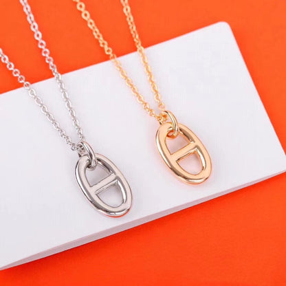 [Love Lucky]HM PIG NOSE NECKLACE