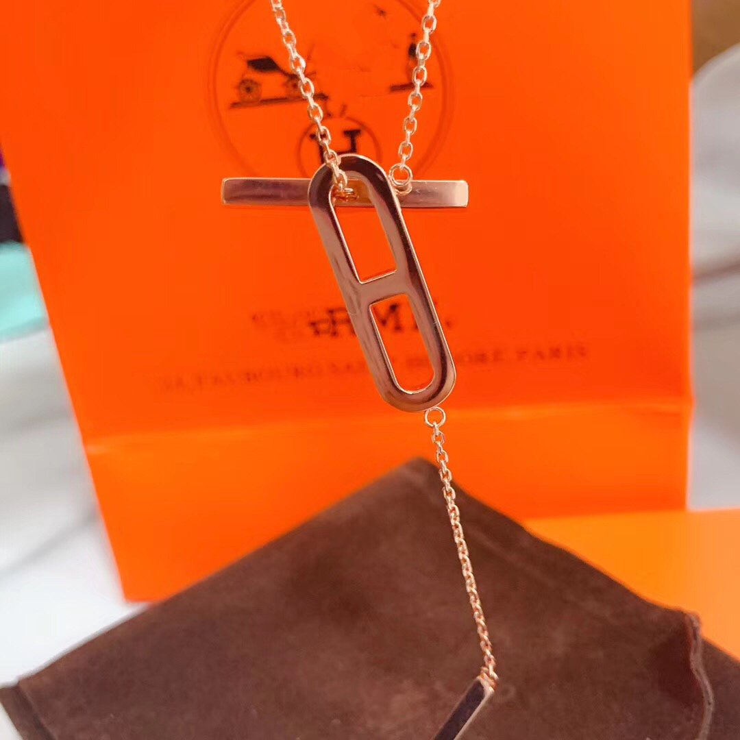 [Love Lucky]HM NECKLACE PLATINUM ROSE GOLD DIAMOND