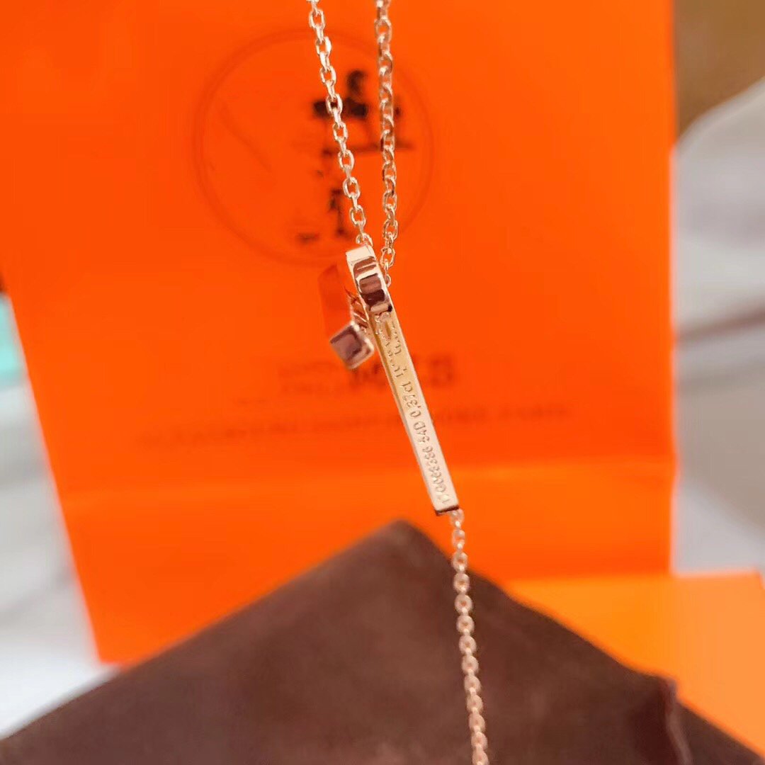 [Love Lucky]HM NECKLACE PLATINUM ROSE GOLD DIAMOND