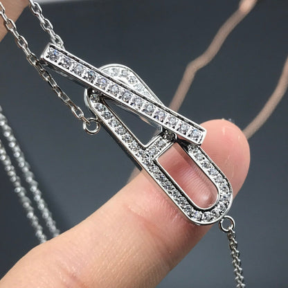 [Love Lucky]HM NECKLACE PLATINUM ROSE GOLD DIAMOND