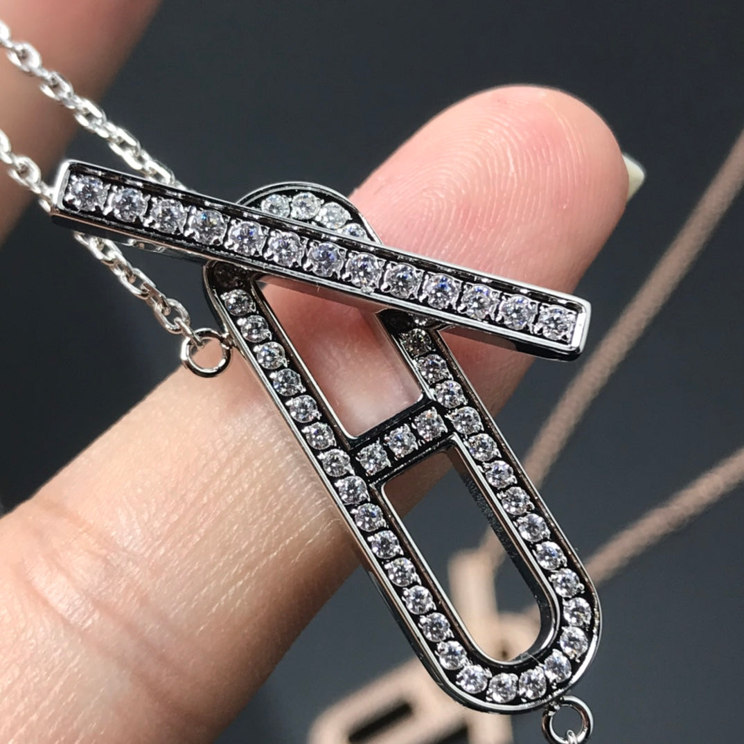 [Love Lucky]HM NECKLACE PLATINUM ROSE GOLD DIAMOND