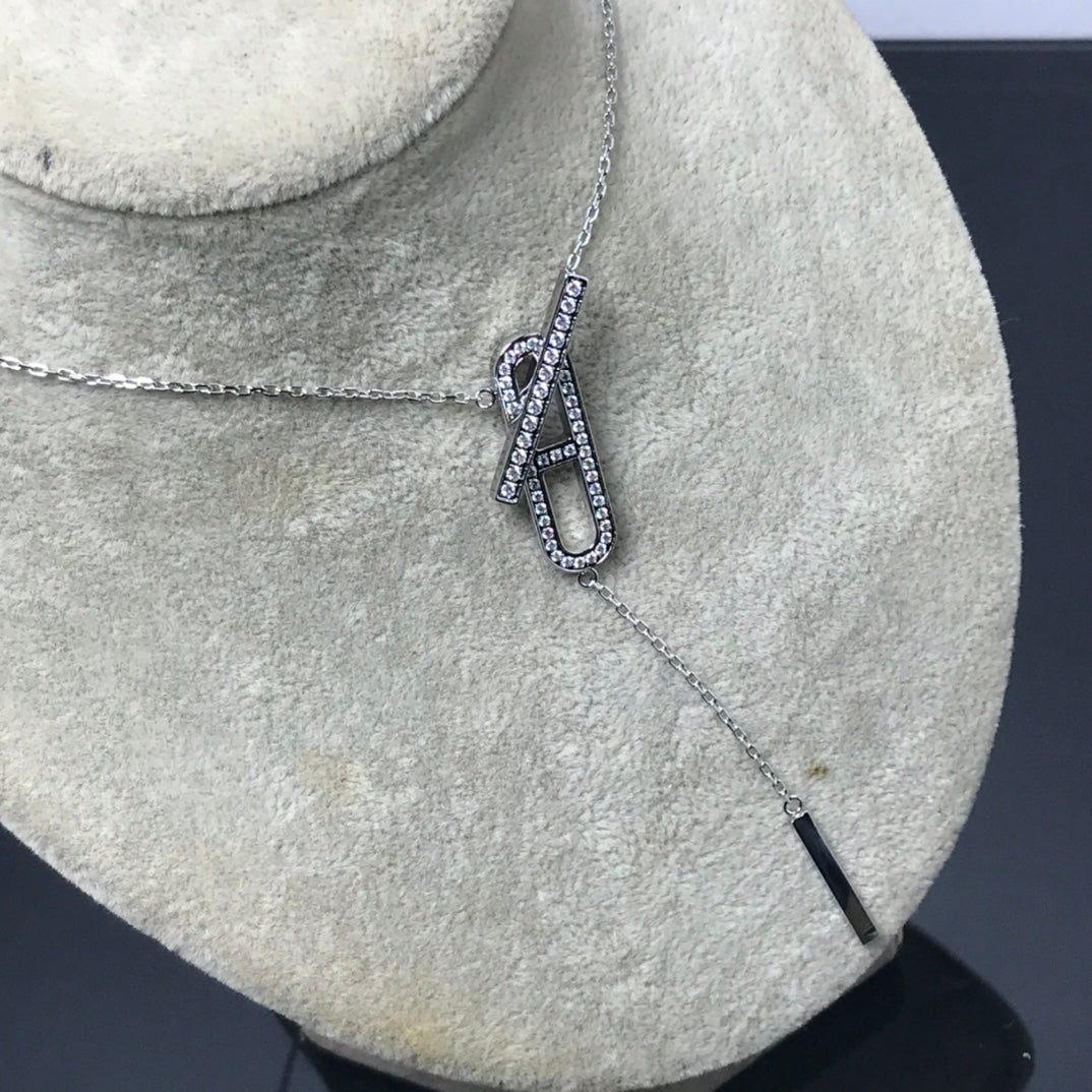[Love Lucky]HM NECKLACE PLATINUM ROSE GOLD DIAMOND
