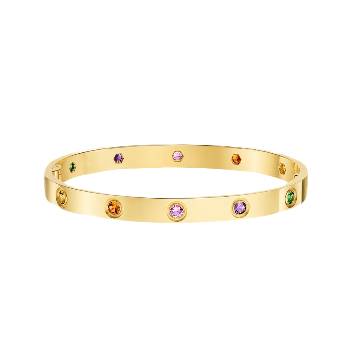 [Love Lucky]2026 BRACCIALE RAINBOW LOVE 6,1MM 10 DIAMANTI