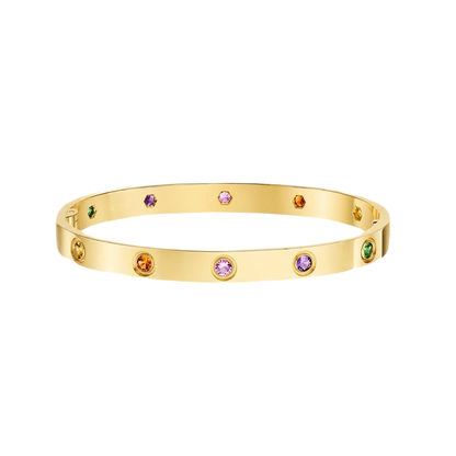 [Love Lucky]2026 BRACCIALE RAINBOW LOVE 6,1MM 10 DIAMANTI