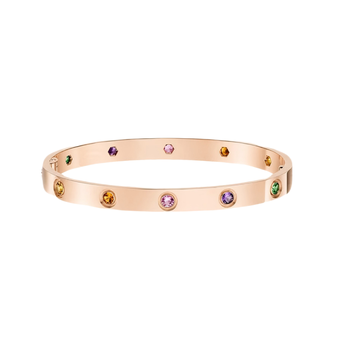 [Love Lucky]2026 BRACCIALE RAINBOW LOVE 6,1MM 10 DIAMANTI