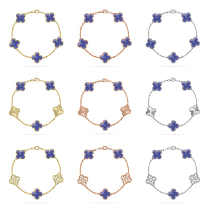 [Love Lucky]CLOVER 5 MOTIF BLUE VEINS BRACELET COLLECTION