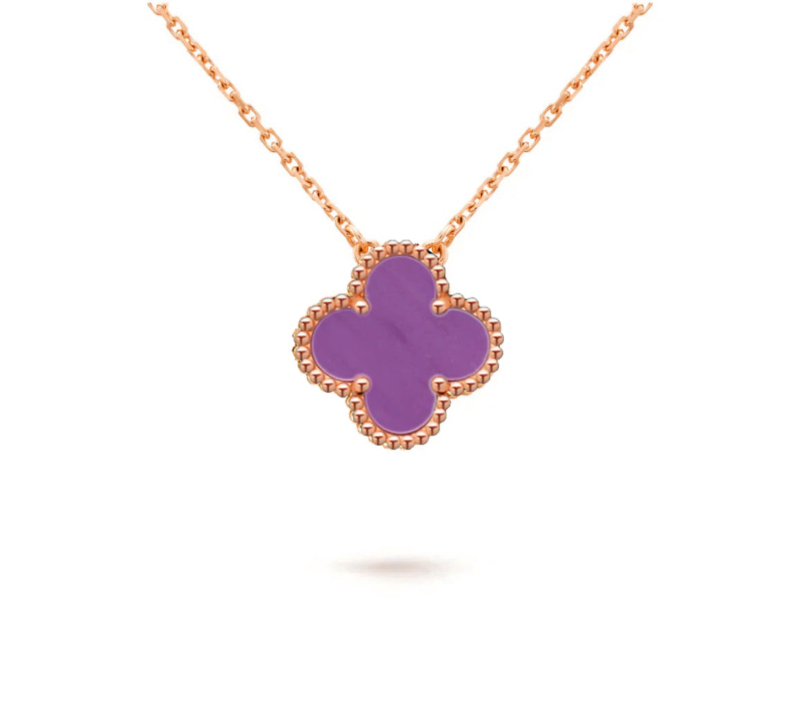 [Love Lucky]CLOVER 15MM SINGLE FLOWER NECKLACE COLLECTION