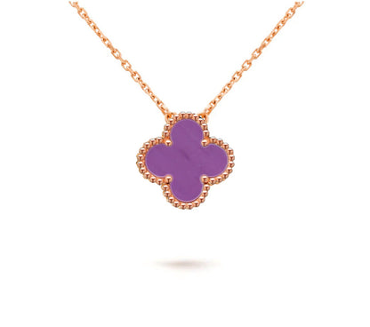 [Love Lucky]CLOVER 15MM SINGLE FLOWER NECKLACE COLLECTION