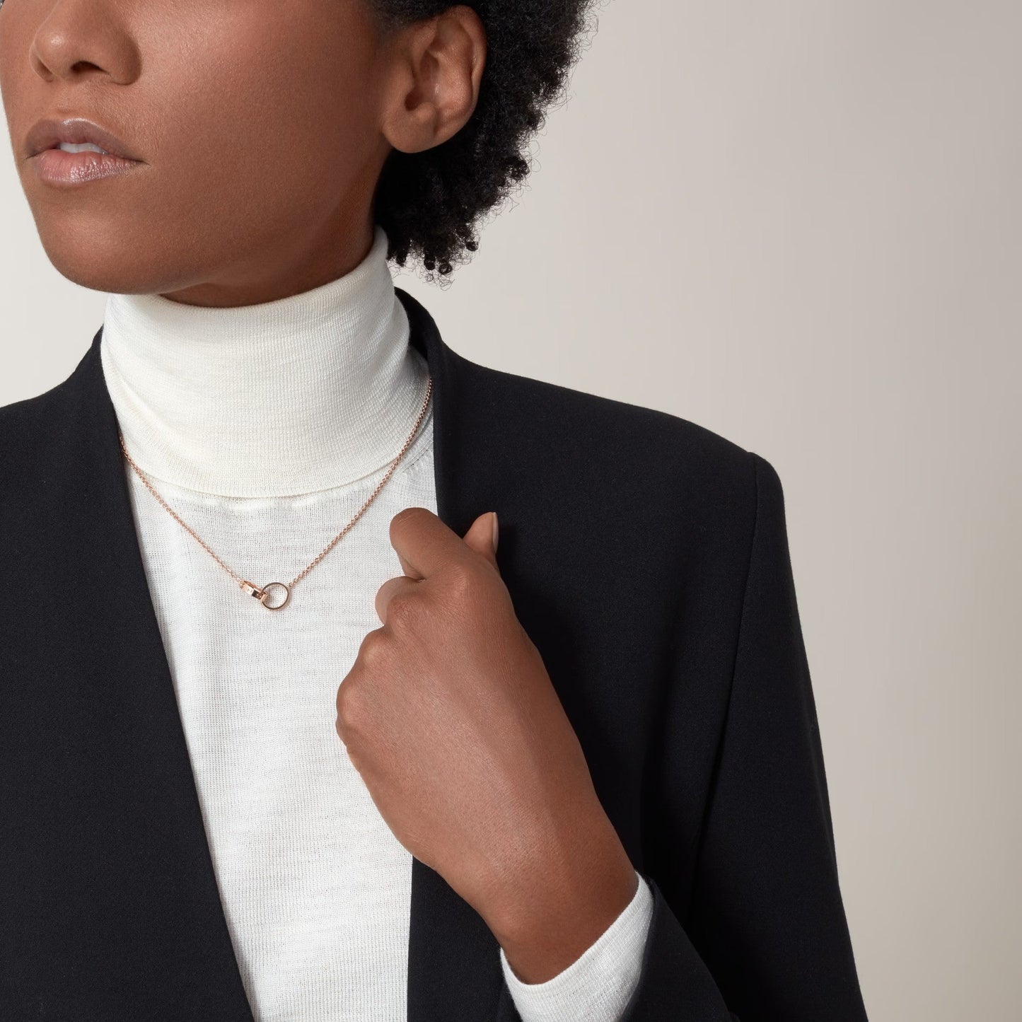 [Love Lucky]LOVE DOUBLE RING NECKLACE