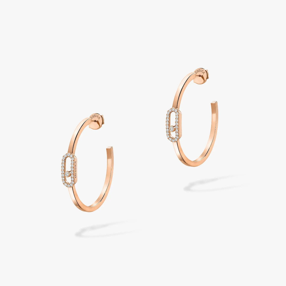 [Love Lucky]CREOLES MOVE UNO PM DIAMOND EARRINGS