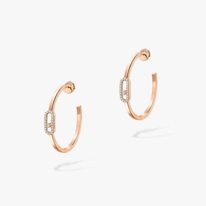 [Love Lucky]CREOLES MOVE UNO PM DIAMOND EARRINGS