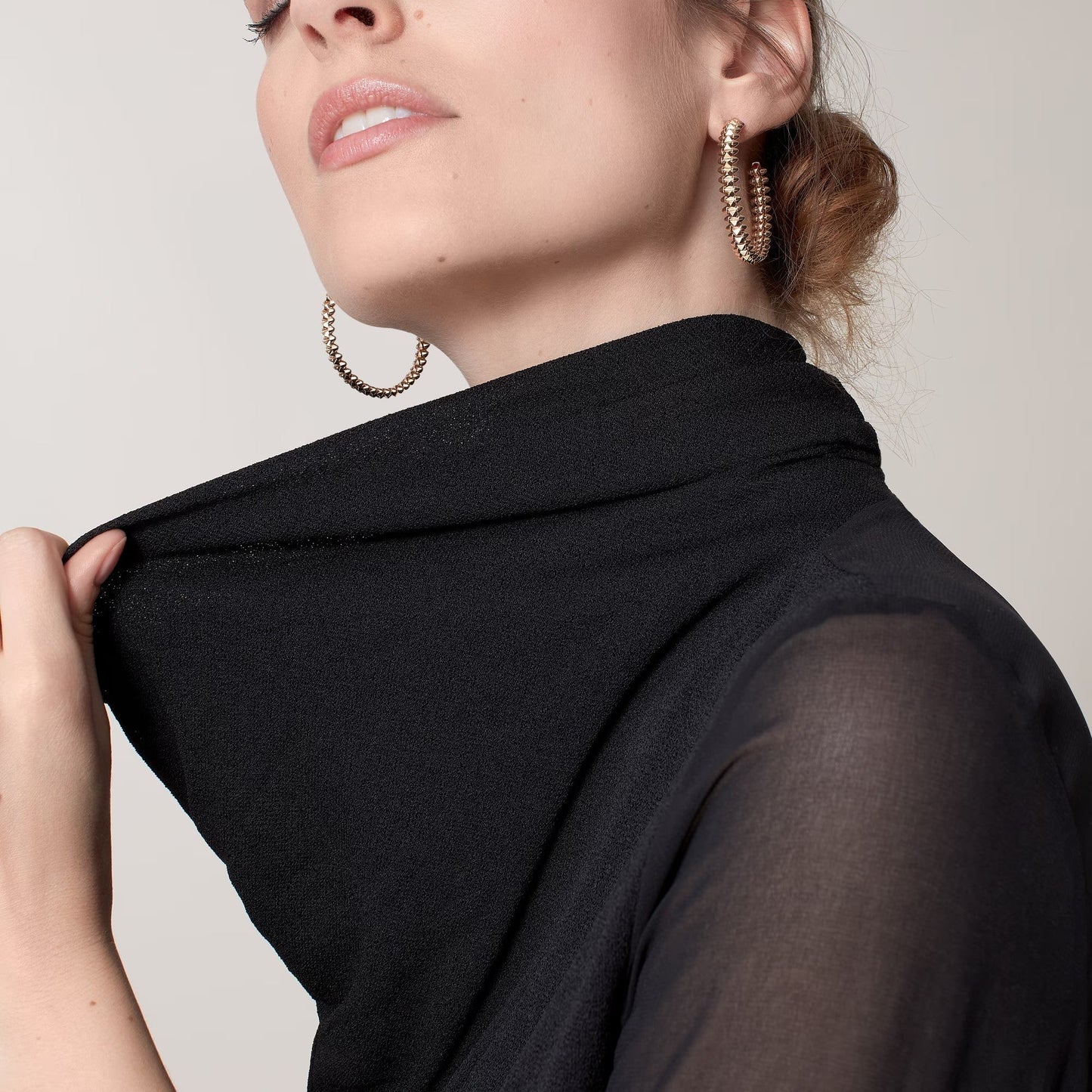 [Love Lucky]CLASH HOOP LARGE EARRINGS
