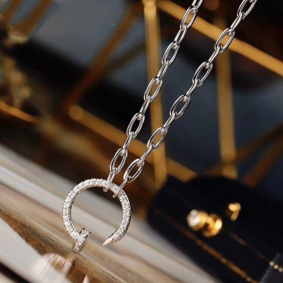 [Love Lucky]JUSTE NECKLACE FULL DIAMONDS