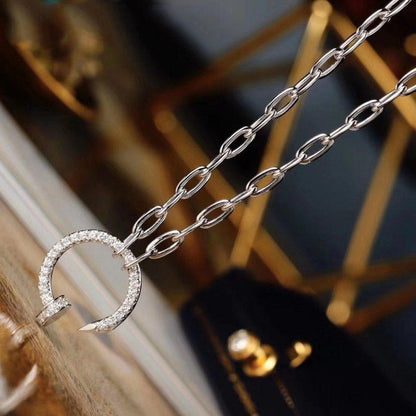 [Love Lucky]JUSTE NECKLACE FULL DIAMONDS