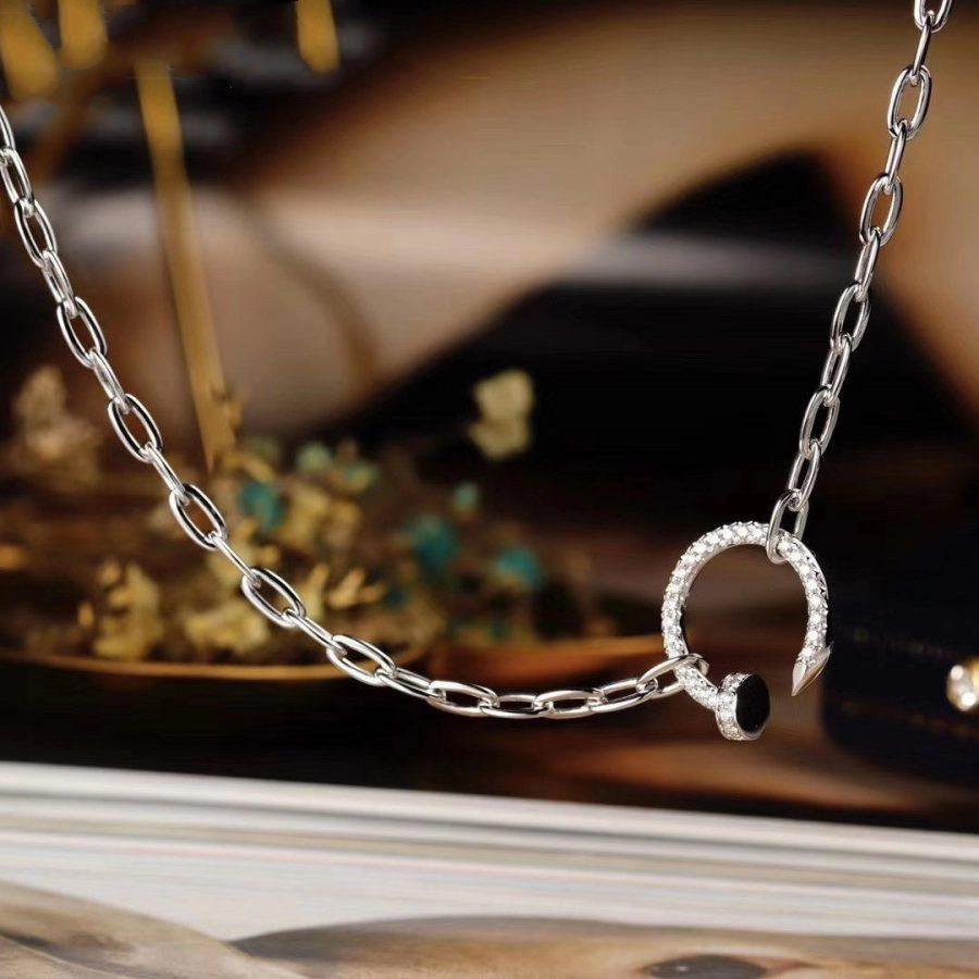 [Love Lucky]JUSTE NECKLACE FULL DIAMONDS