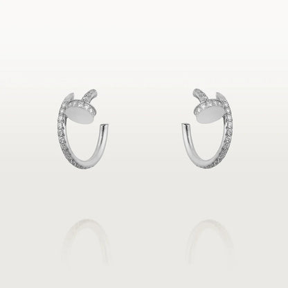 [Love Lucky]JUSTE EARRINGS 12.75MM SILVER DIAMOND