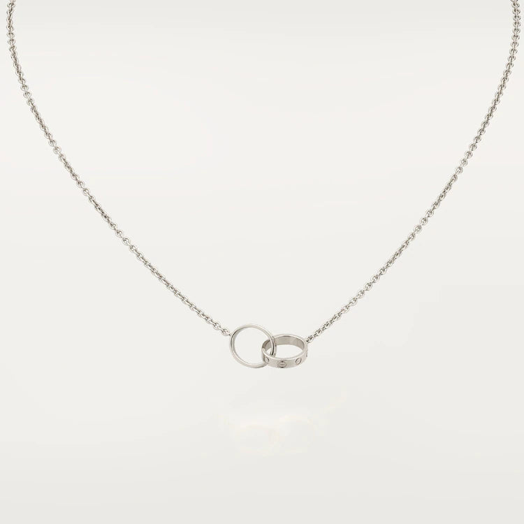 [Love Lucky] LIEBESHALSKETTE ROSA GOLD UND SILBER 