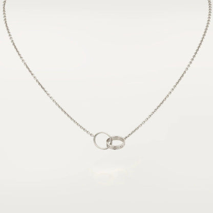 [Love Lucky] LIEBESHALSKETTE ROSA GOLD UND SILBER 