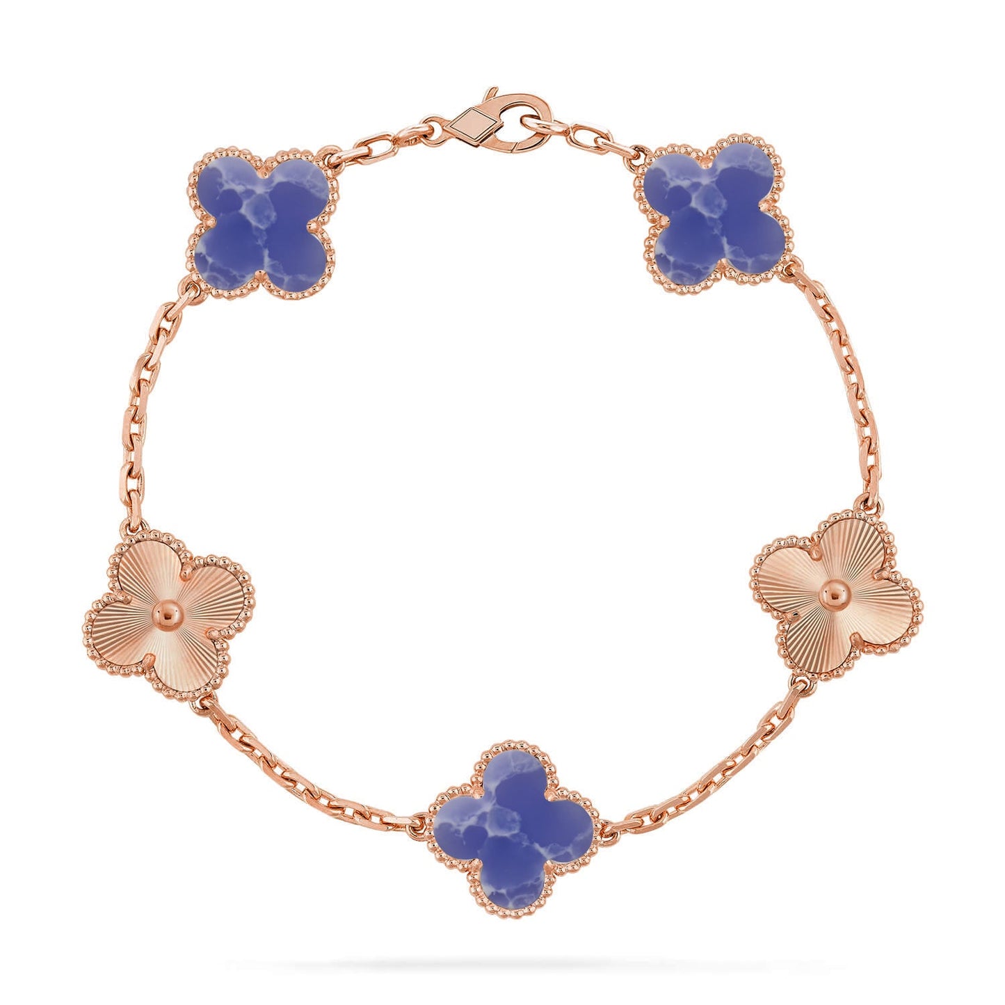 [Love Lucky]CLOVER 5 MOTIF BLUE VEINS BRACELET COLLECTION