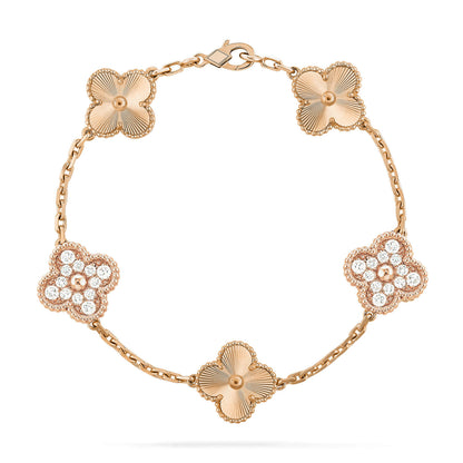 [Love Lucky] CLOVER 5 MOTIF LASER BRACELET COLLECTION