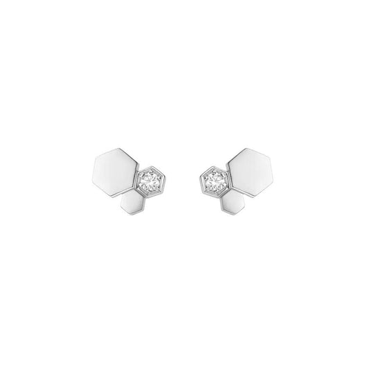 [Love Lucky]BEE LOVE SILVER DIAMOND EARRINGS