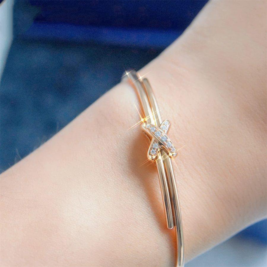 [Love Lucky]JEUX DE ARMBAND ROTGOLD DIAMANTEN