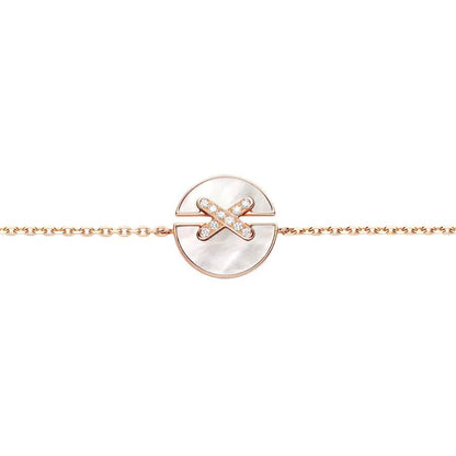 [Love Lucky]JEUX DE BRACELET MOP PINK GOLD DIAMANTEN