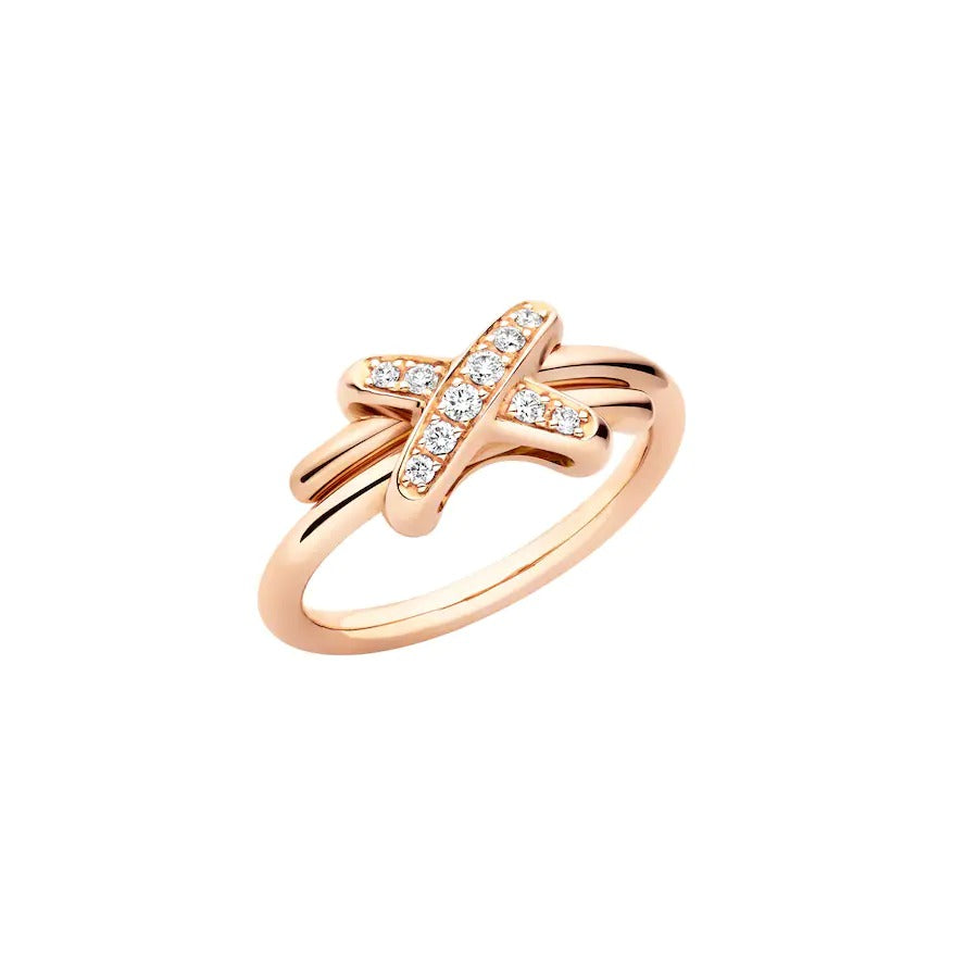 [Love Lucky]JEUX DE PINK GOLD DIAMOND RING