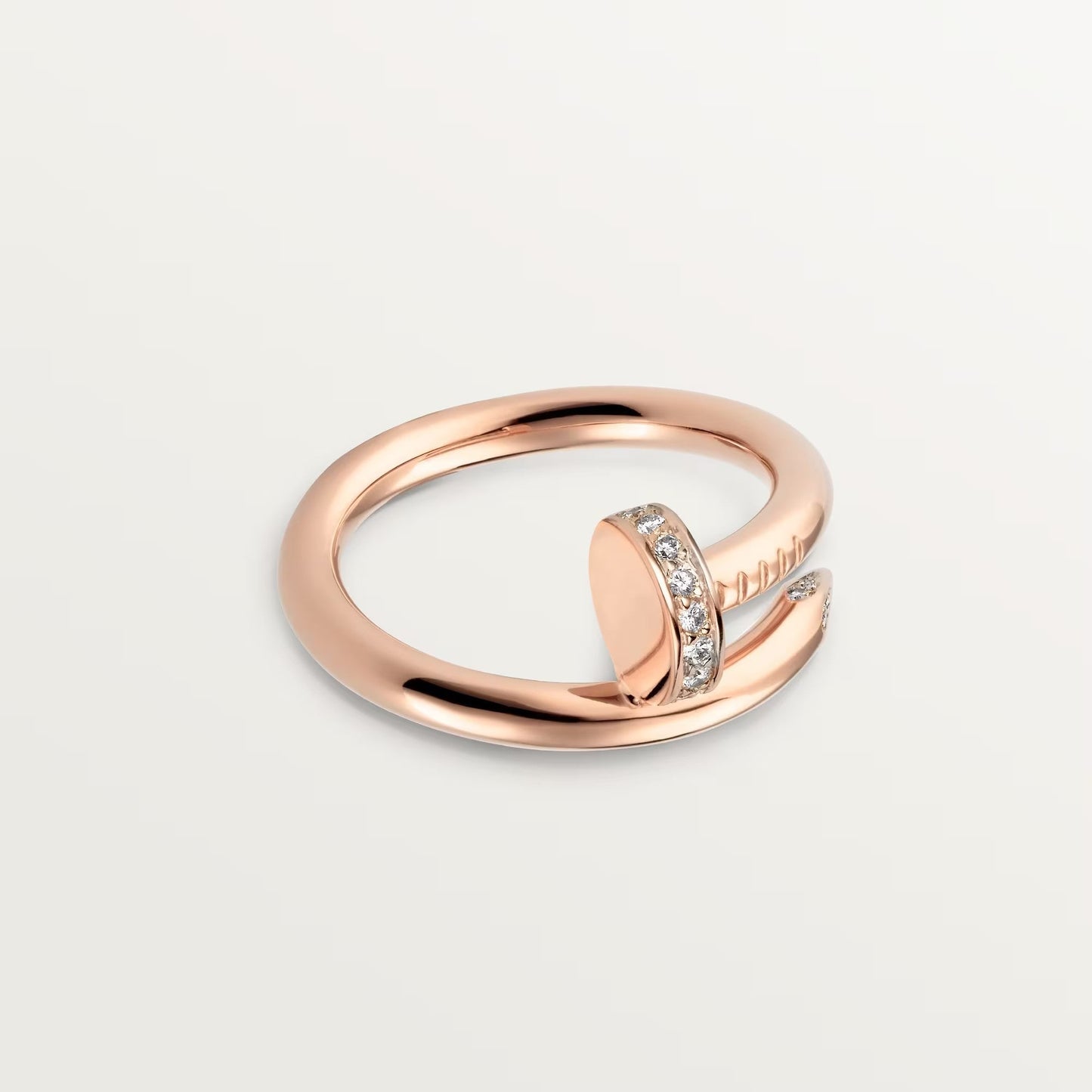 [Love Lucky]JUSTE RING 2.6MM HALF DIAMOND