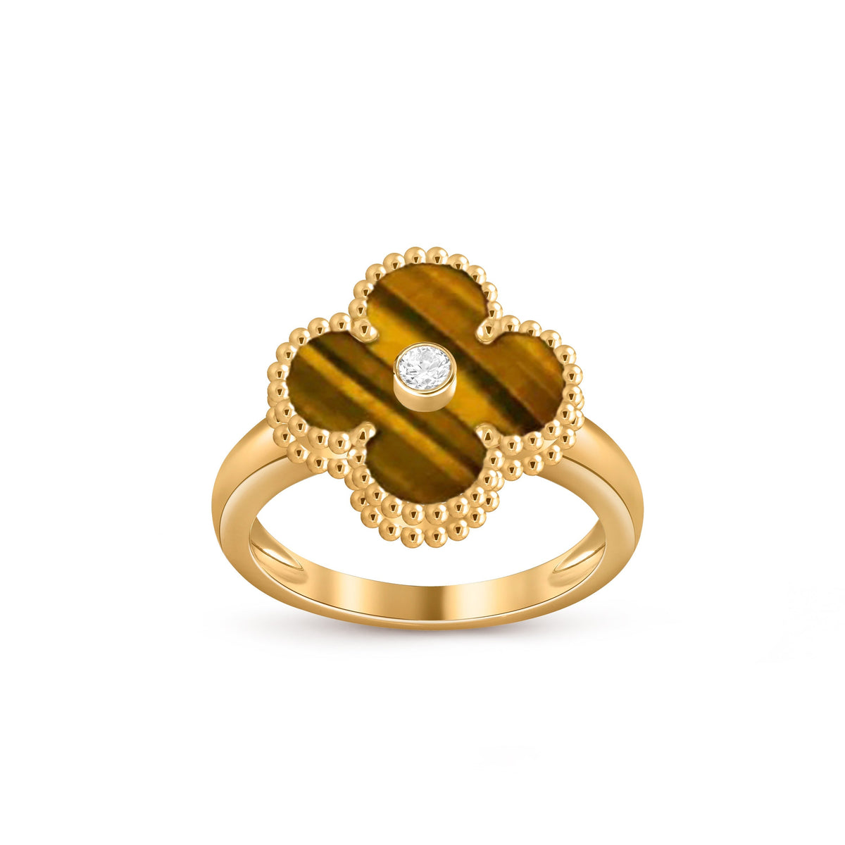 [Love Lucky]CLOVER DIAMOND RING GOLD COLLECTION
