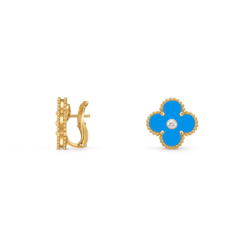 [Love Lucky]CLOVER 15MM MOP DIAMOND EARRINGS COLLECTION