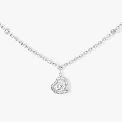 [Love Lucky]COLLAR DE DIAMANTES CORAZÓN DE ALEGRÍA
