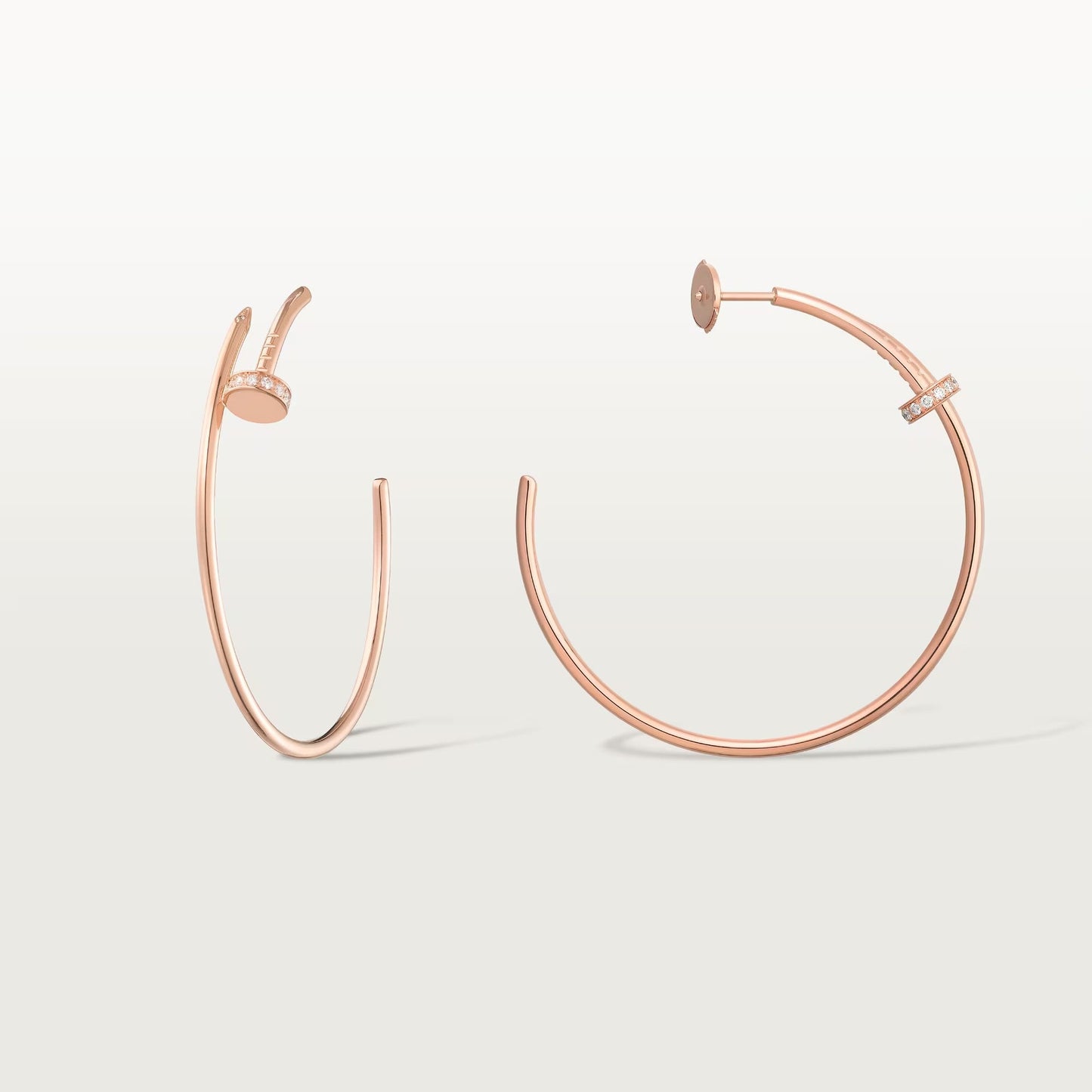 [Love Lucky]JUSTE HALF DIAMOND LARGE EARRINGS