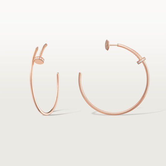 [Love Lucky]JUSTE HALF DIAMOND LARGE EARRINGS