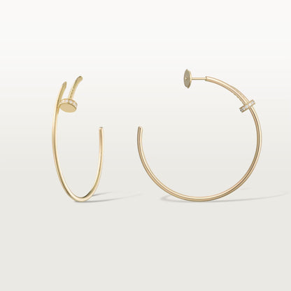 [Love Lucky]JUSTE HALF DIAMOND LARGE EARRINGS
