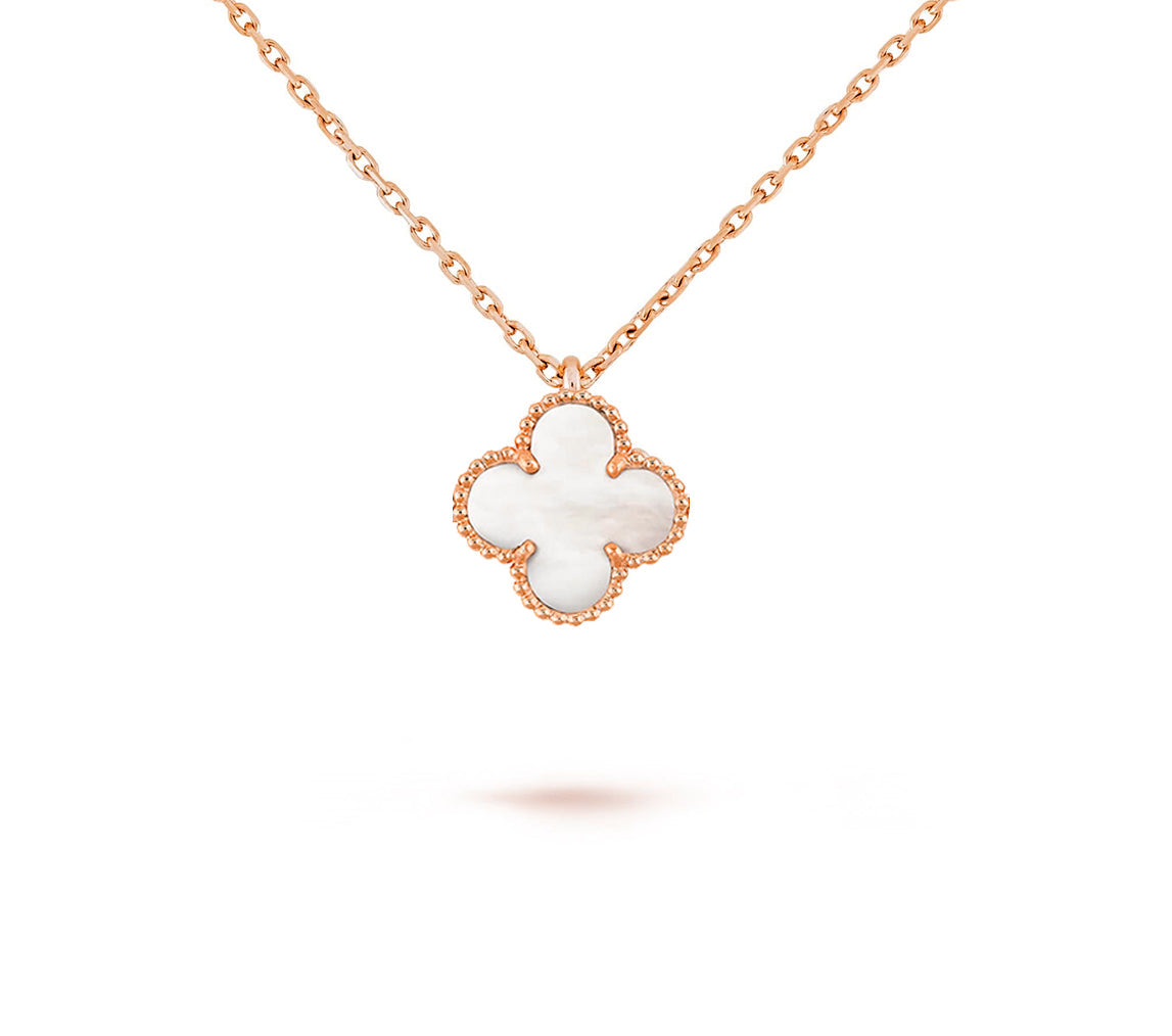 [Love Lucky] COLLEZIONE COLLANA CLOVER MINI 9.5MM IN CORNIOLA