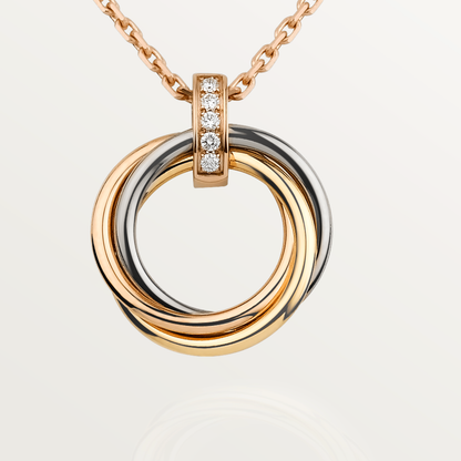 [Love Lucky]TRINITY HALSKETTE GOLD DIAMANTEN