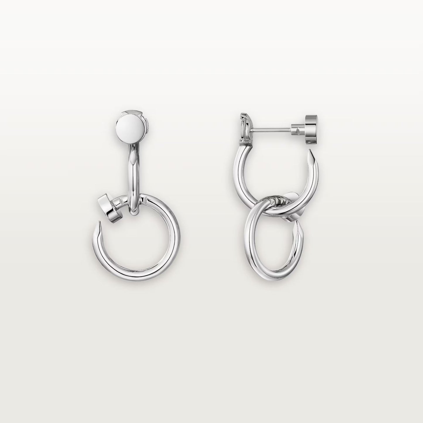 [Love Lucky]JUSTE NO DIAMOND DOUBLE EARRINGS