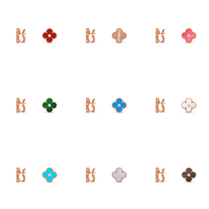 [Love Lucky]CLOVER 15MM MOP DIAMOND EARRINGS COLLECTION