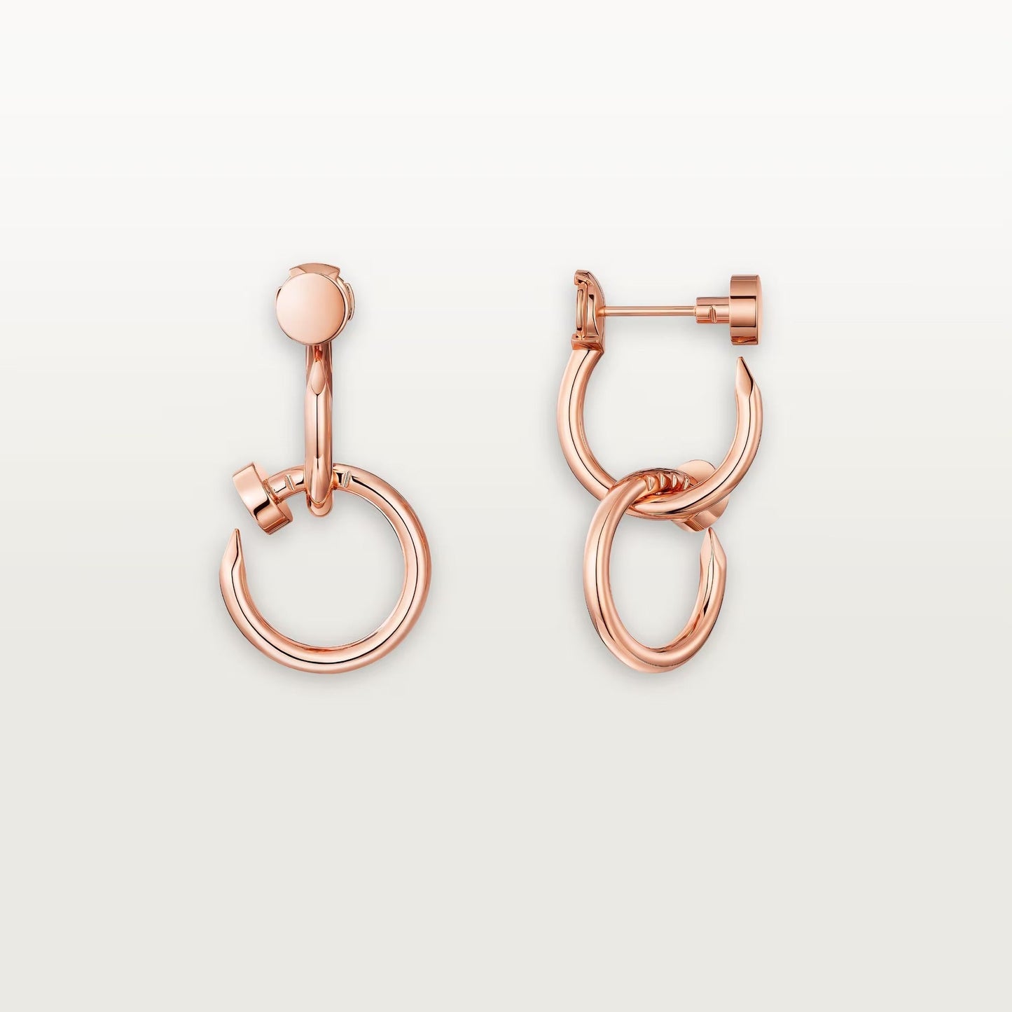 [Love Lucky]JUSTE NO DIAMOND DOUBLE EARRINGS