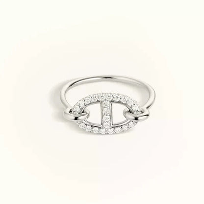[Love Lucky]RONDE SMALL SILVER DIAMOND RING