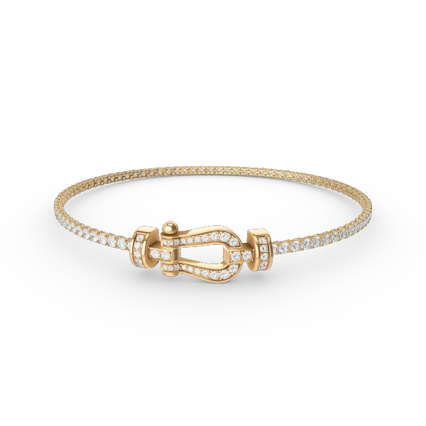 [Love Lucky]BRACELET TENNIS DIAMANT FER À CHEVAL FORCE