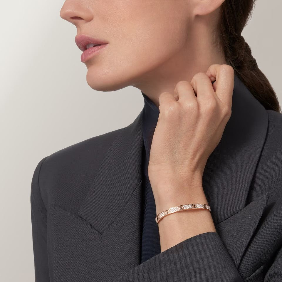 [Love Lucky]LOVE BRACELET 4.8MM DIAMOND-PAVED