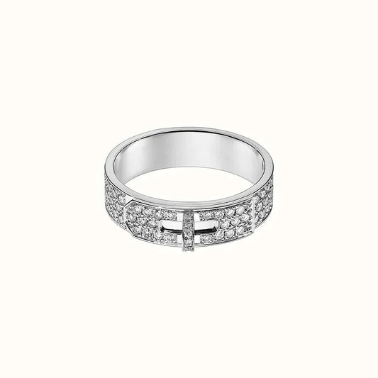 [Love Lucky]KELLY SILVER DIAMOND RING