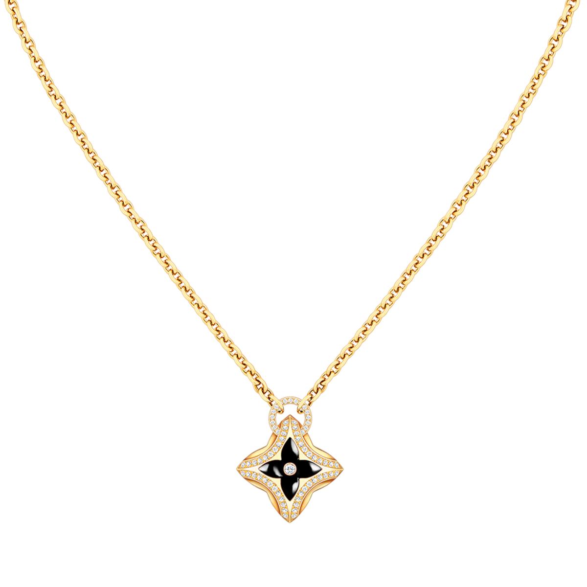 [Love Lucky]COLLIER ÉTOILE PENDENTIF OR ROSE DIAMANT